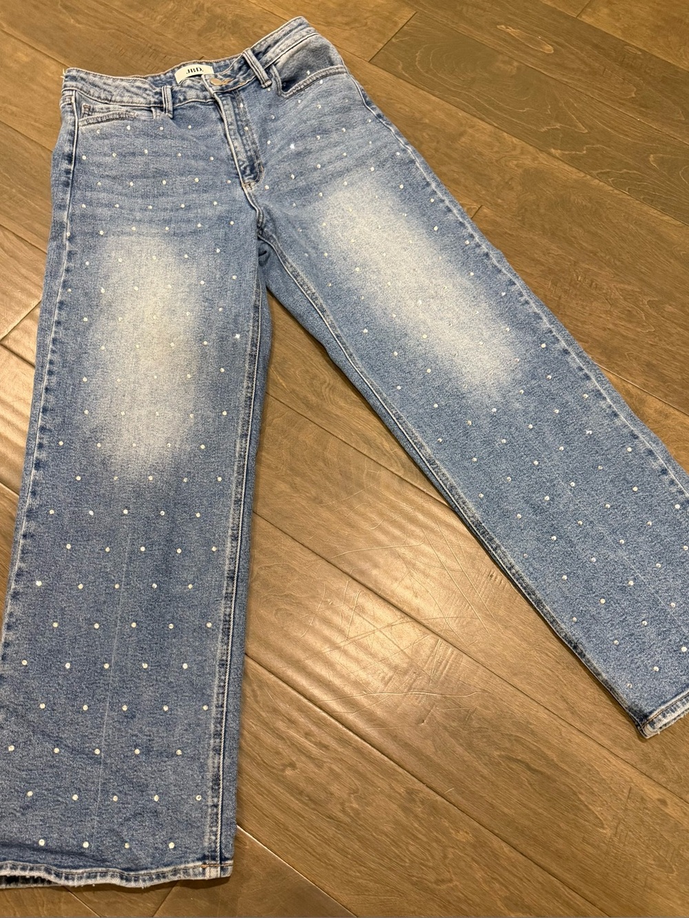 Rhinestone Embellished Light Blue Women’s Jeans